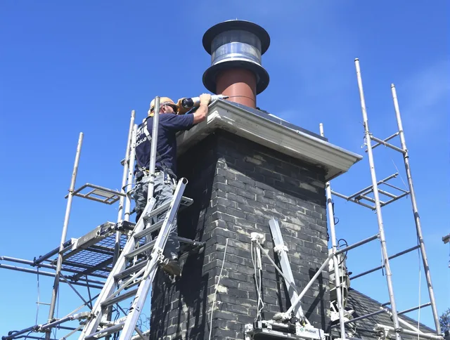 Sturdy chimney crown finished by Hacienda Heights Chimney Sweep in Hacienda Heights, CA