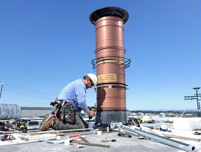 Installed chimney liner by Hacienda Heights Chimney Sweep in Hacienda Heights, CA