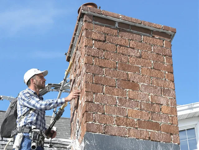 Brickwork for a chimney rebuild by Hacienda Heights Chimney Sweep in Hacienda Heights, CA
