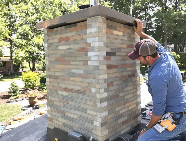 Hacienda Heights Chimney Sweep completing a modern chimney remodel in Hacienda Heights, CA