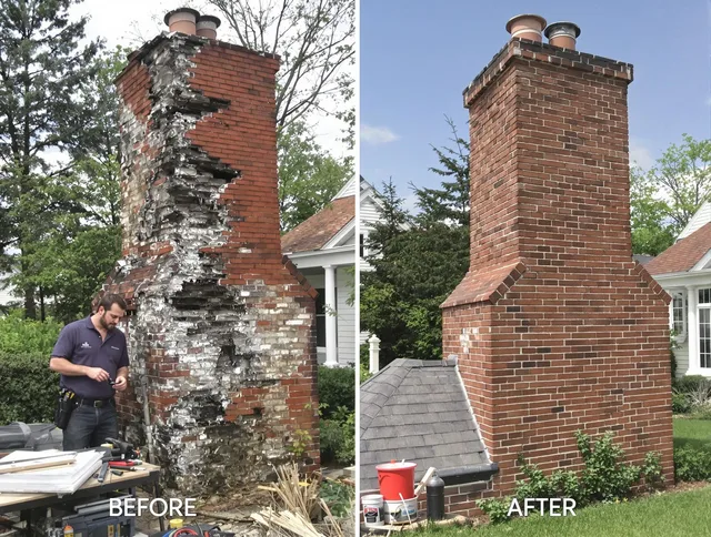 Hacienda Heights Chimney Sweep performing a full chimney restoration in Hacienda Heights, CA