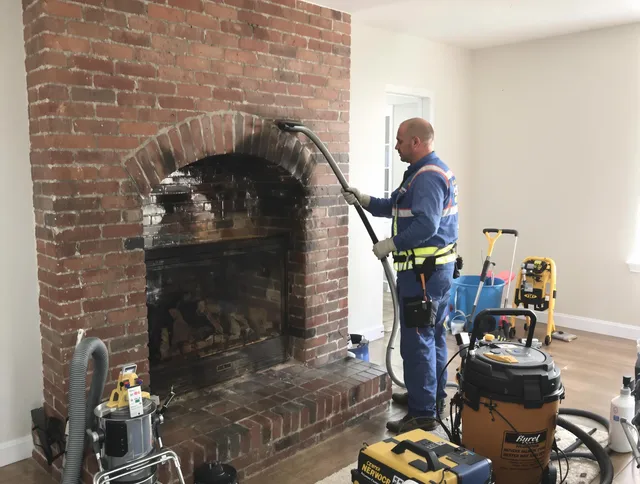 Hacienda Heights Chimney Sweep expert performing detailed chimney sweep in Hacienda Heights, CA