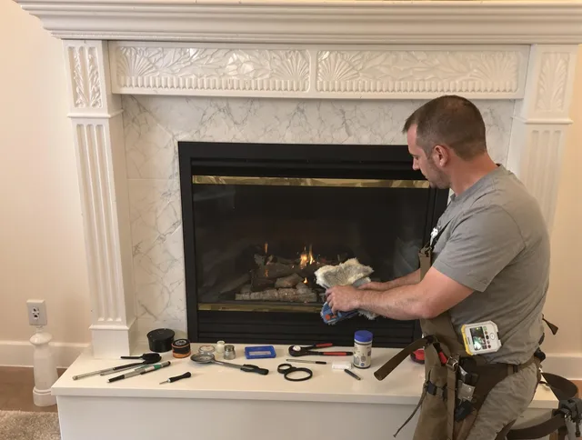 Hacienda Heights Chimney Sweep performing fireplace maintenance in Hacienda Heights, CA