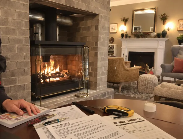 Hacienda Heights Chimney Sweep verifying fireplace safety measures in Hacienda Heights, CA